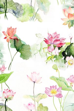中国风印花花型图片