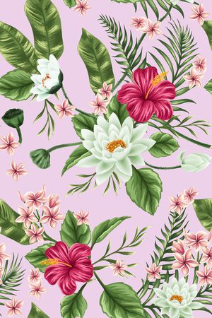 花朵印花花型图片