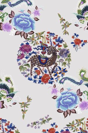 花卉印花花型图片