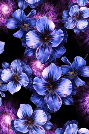 乱花印花花型图片