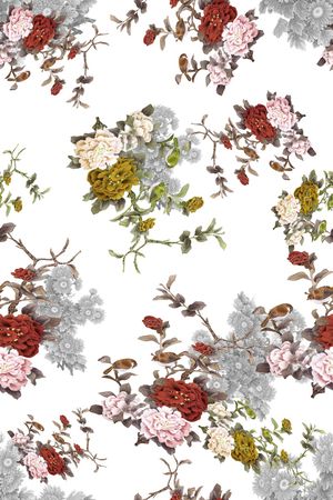 花卉印花花型图片