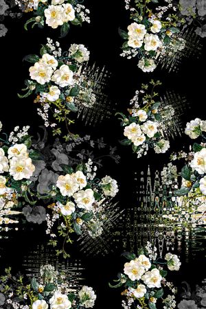 花朵印花花型图片