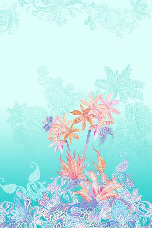 抽象印花花型图片
