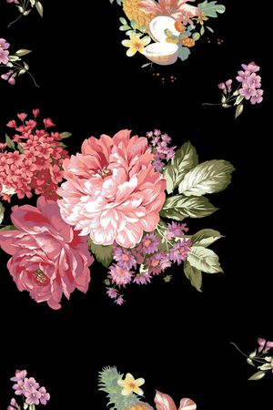 玉兰花印花花型图片