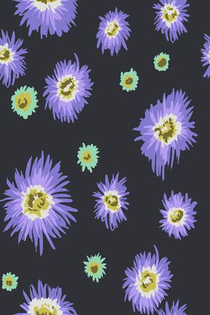 雏菊印花花型图片