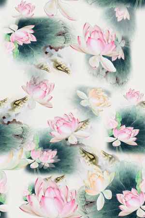 花朵印花花型图片