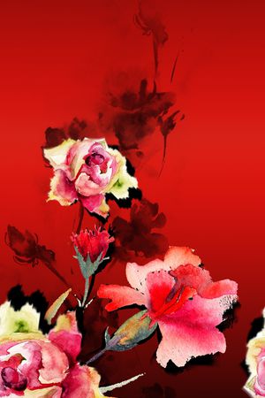 大花印花花型图片