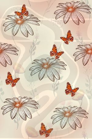 花朵印花花型图片