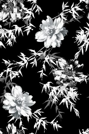 竹子印花花型图片
