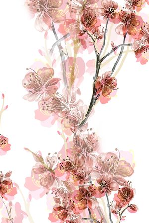 梅花印花花型图片