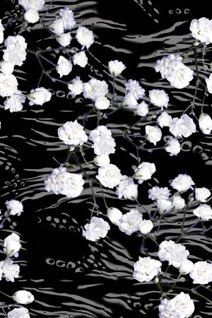 乱花印花花型图片