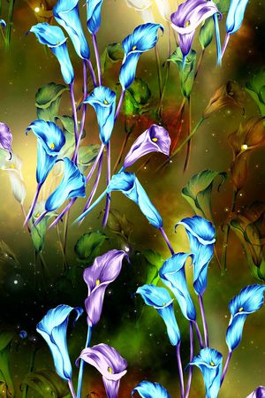 花朵印花花型图片