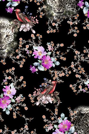 花朵印花花型图片