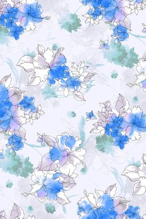 兰花印花花型图片