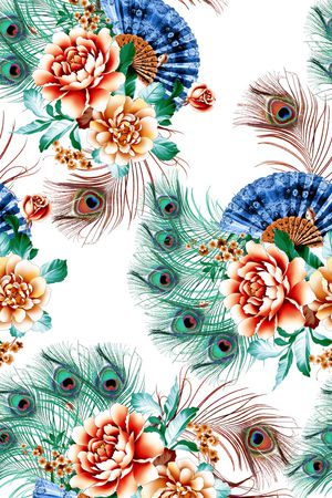 花朵印花花型图片
