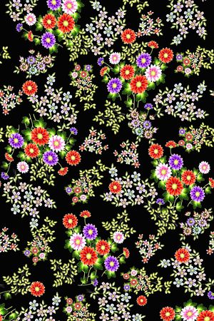 小碎花印花花型图片