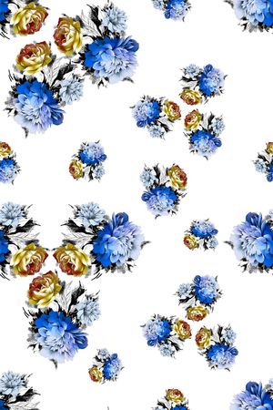 花朵印花花型图片