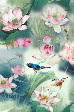 花朵印花花型图片