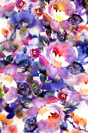 花朵印花花型图片