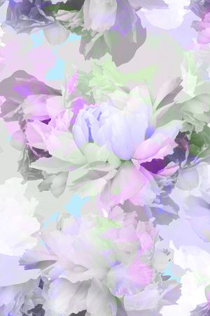 水仙花印花花型图片