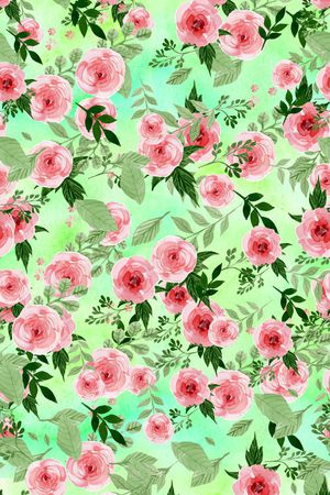 乱花印花花型图片