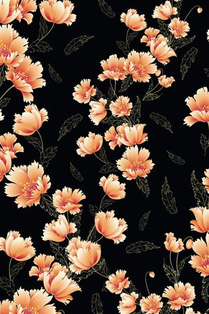 花卉印花花型图片