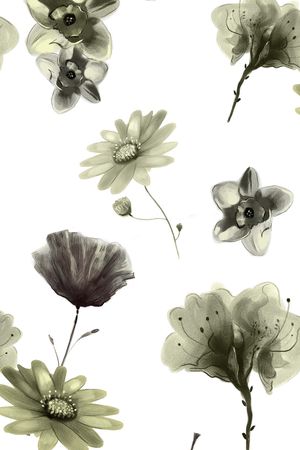 乱花印花花型图片