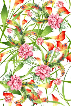 花卉印花花型图片