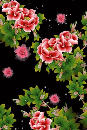 乱花印花花型图片