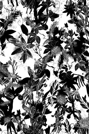 花卉印花花型图片
