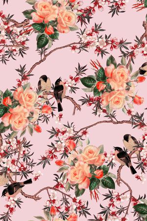 花卉印花花型图片