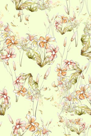 花朵印花花型图片
