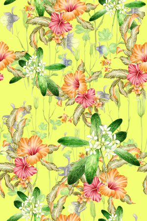 花朵印花花型图片