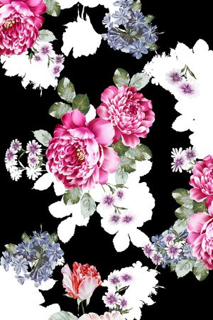 小碎花印花花型图片