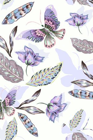 叶子印花花型图片