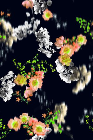 花瓣印花花型图片
