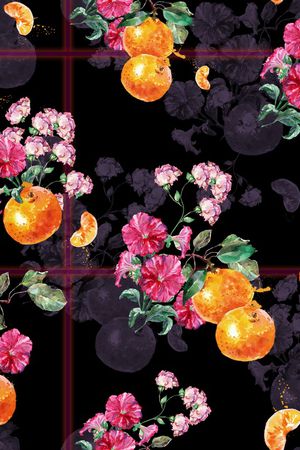 花卉印花花型图片