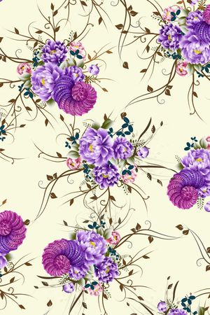 花卉印花花型图片