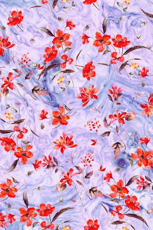 小花印花花型图片