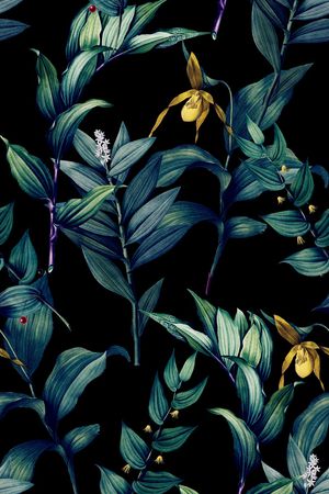国画花卉、国画花鸟印花花型图片