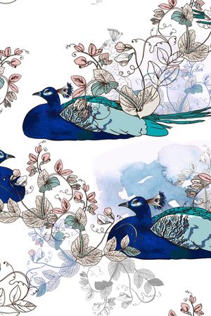 鸟印花花型图片