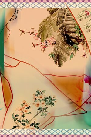 中国风印花花型图片