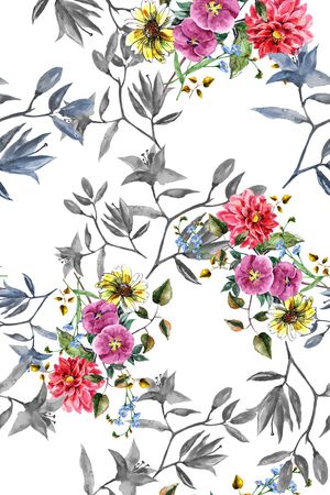 玫瑰印花花型图片