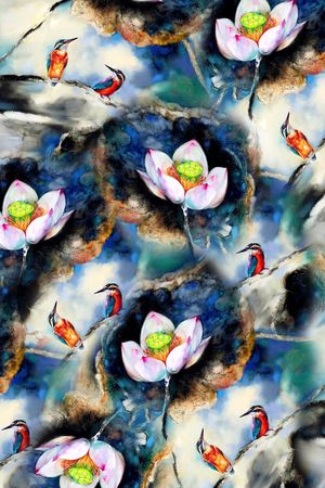 小碎花印花花型图片