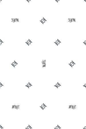 小方块印花花型图片