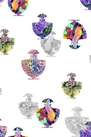 香水瓶印花花型图片