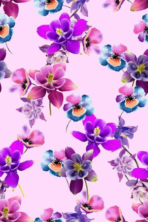 小碎花印花花型图片
