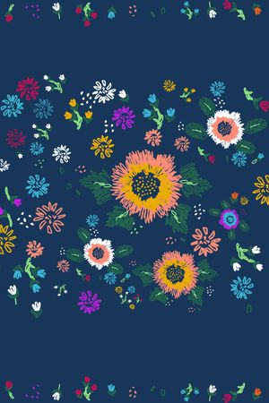 花卉印花花型图片