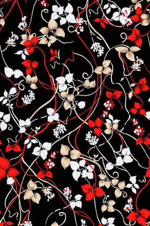小碎花印花花型图片