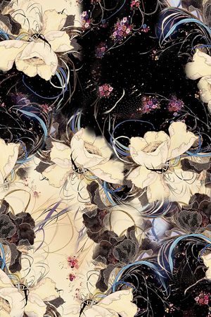 手绘印花花型图片
